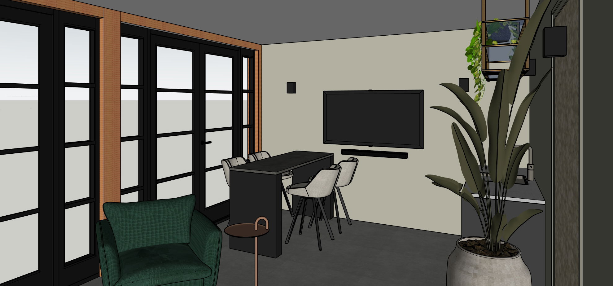 Totaal ontwerp buitenverblijf Velden