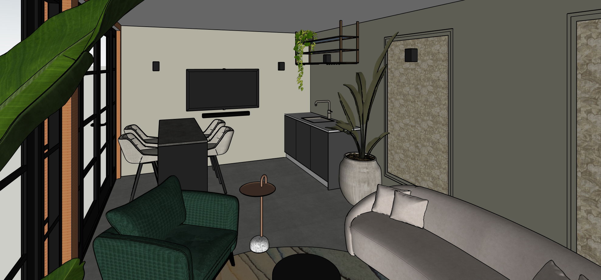 Totaal ontwerp buitenverblijf Velden