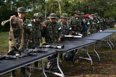 Colombia: centenar de guerrilleros deponen las armas