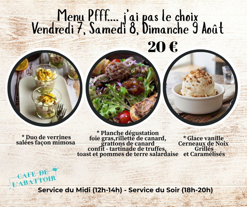 Menu du Week-end