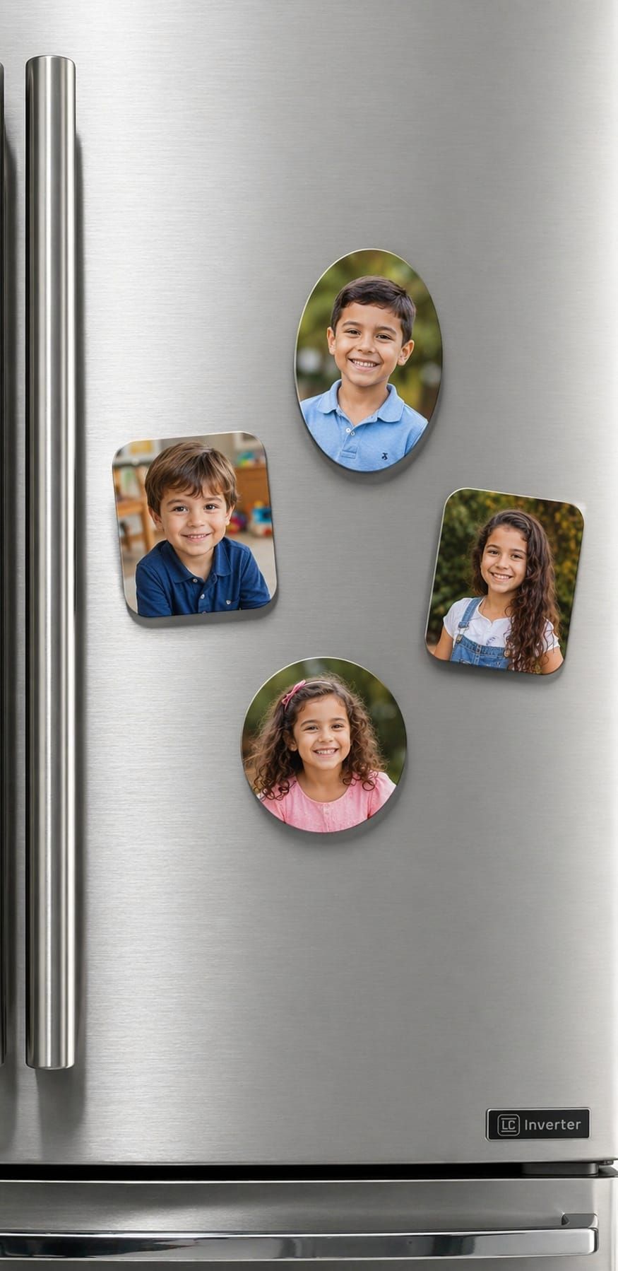 מגנט מעץ מלבני בעיצוב אישי עם תמונה