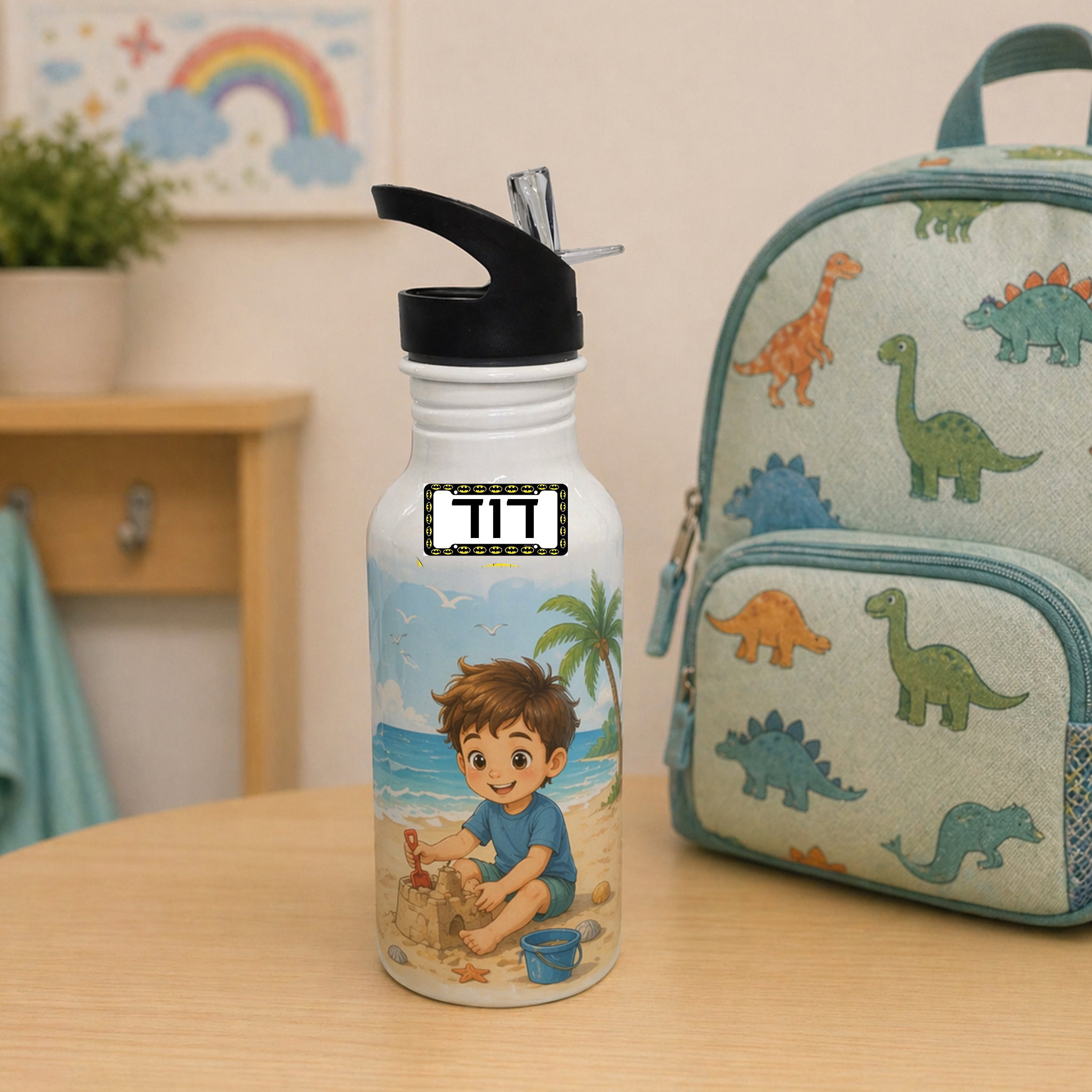 מדבקות שם בהתאמה אישית ONLY HERO על ציוד גן