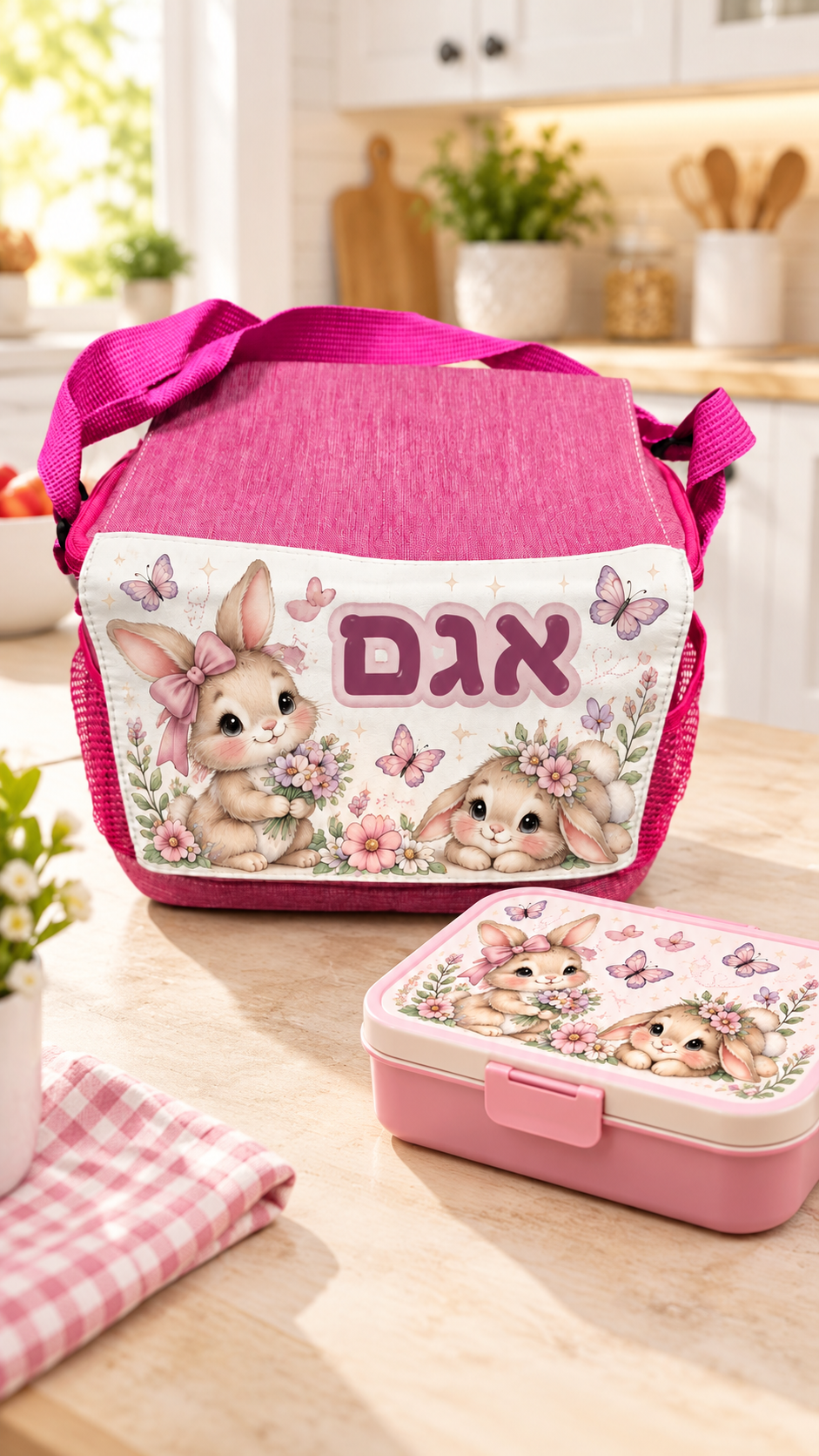 צידנית כחולה עם לוגו ורצועת נשיאה למיתוג עסקי