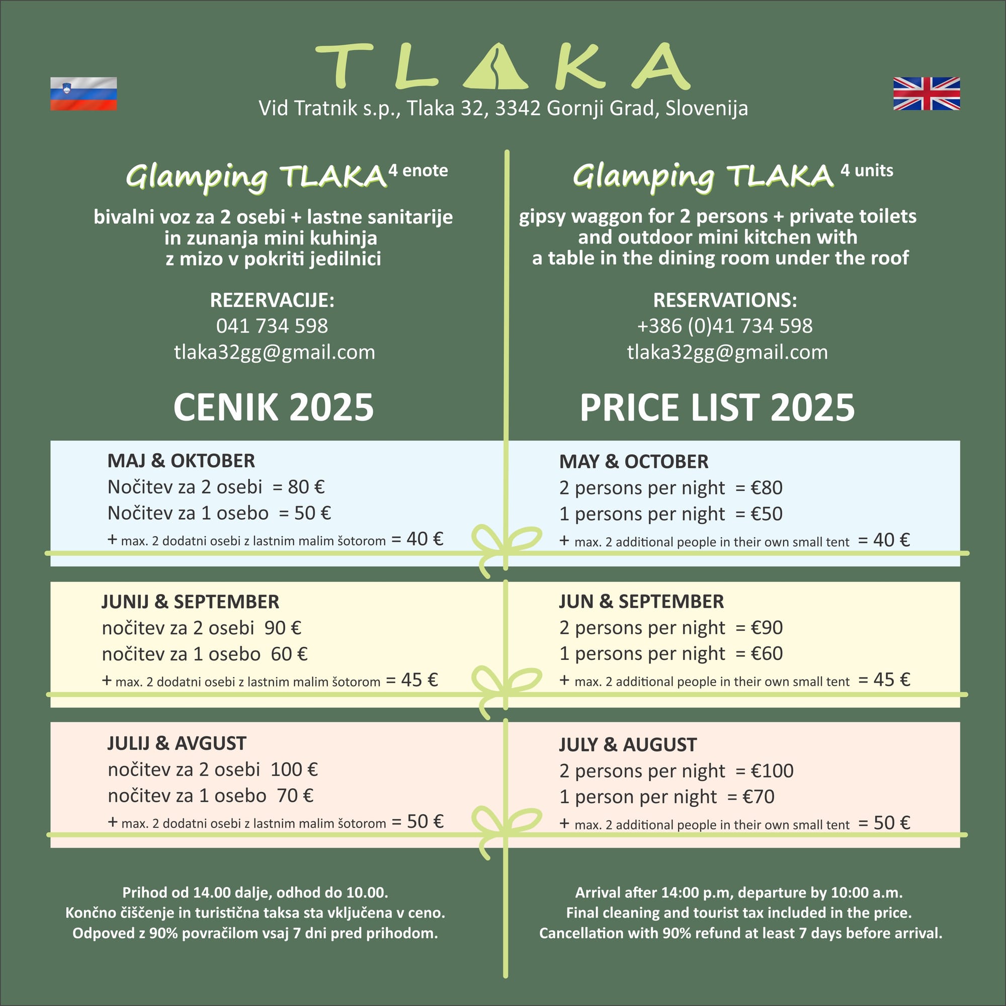 Cenik/Price list