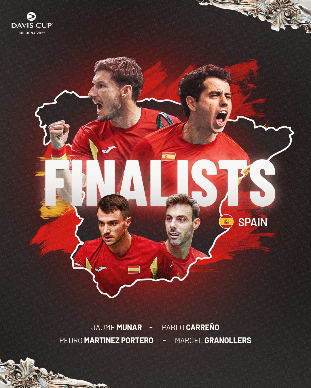 إيطاليا وإسبانيا… نهائي تاريخي في كأس ديفيز 2025