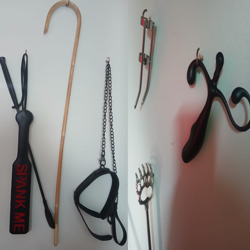 VARIOUS WHIPS, CANES, PADDLE'S