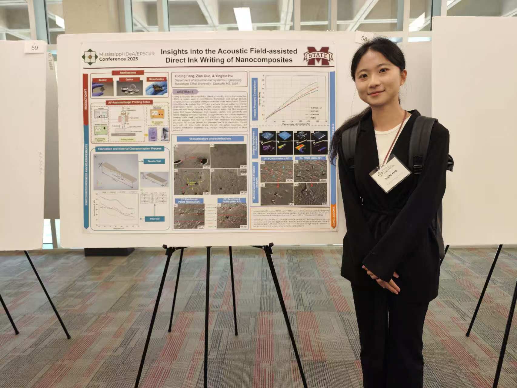 Poster presentation at Mississippi IDeA/EPSCoR conference 2025 by Ms. Feng