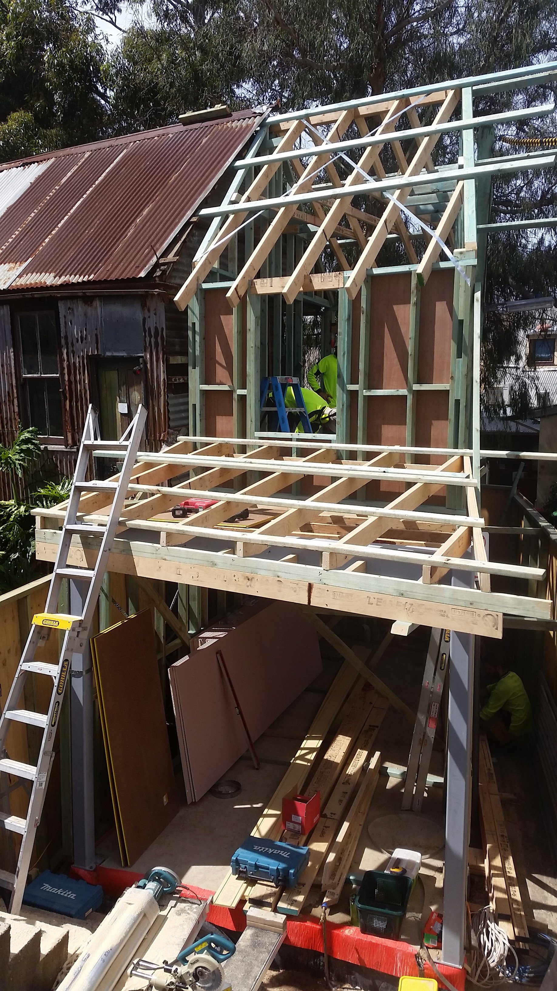 The New Newtown horse stable.