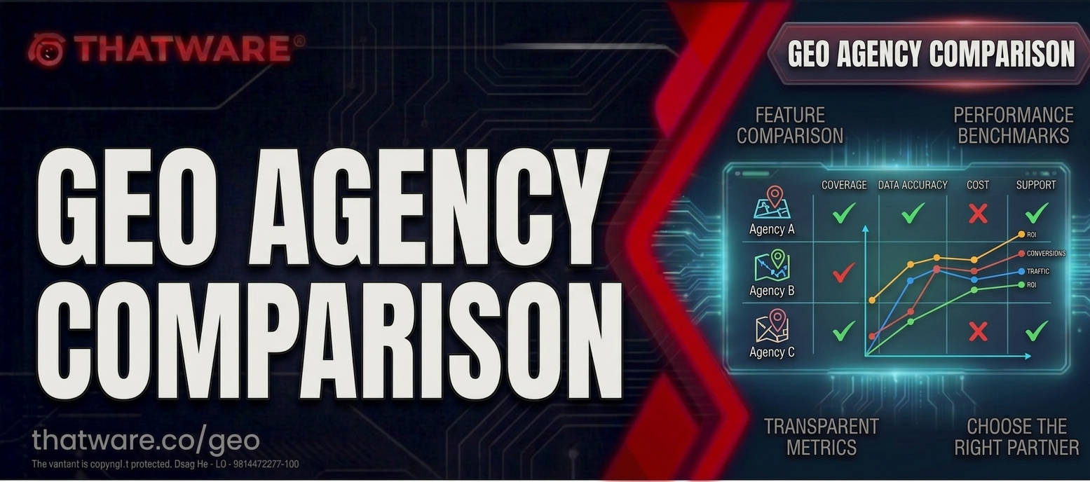 GEO agency comparison