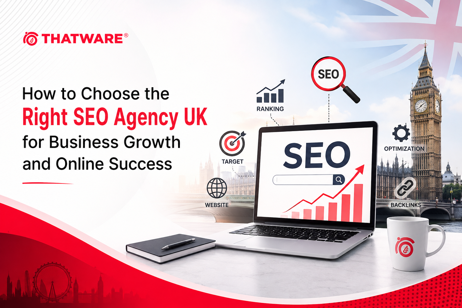 Thatware SEO agency UK banner for business growth and online success