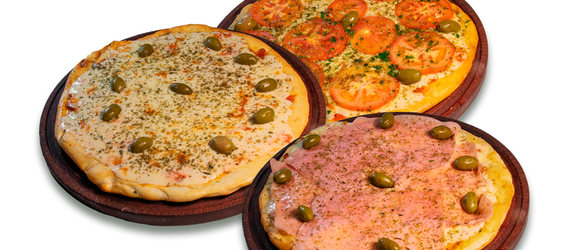 PROMO #12 - 1 Muzzarella + 1 Jamón + 1 Napolitana