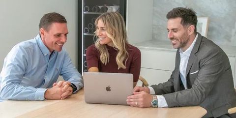 Buyers agent from Fiacchi Property Group guiding clients through property options and providing market insights in Adelaide.