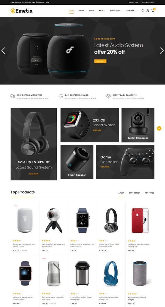 Shopify Website Redesign