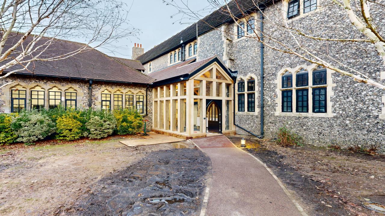 Day House Mezzanine Installation, Entrance Extension, and Refurbishment