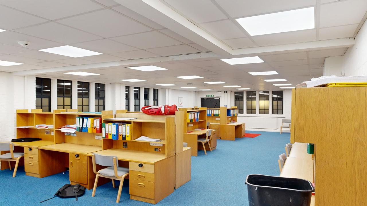 Day House Mezzanine Installation, Entrance Extension, and Refurbishment