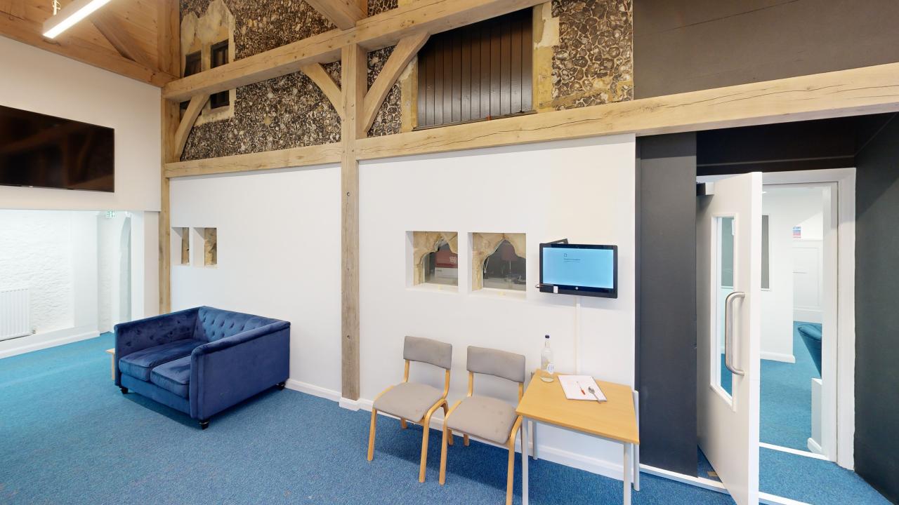 Day House Mezzanine Installation, Entrance Extension, and Refurbishment