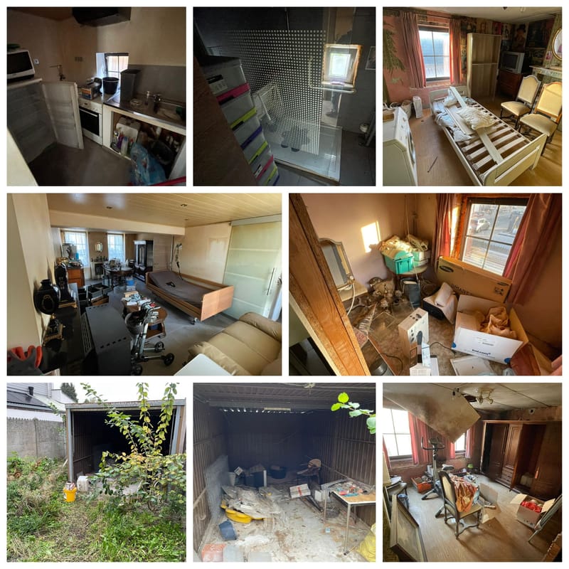 Leeghaling vvk woning te Idegem.