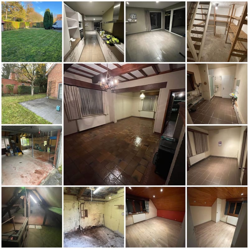 Leeghaling vvk te Lokeren foto's na.