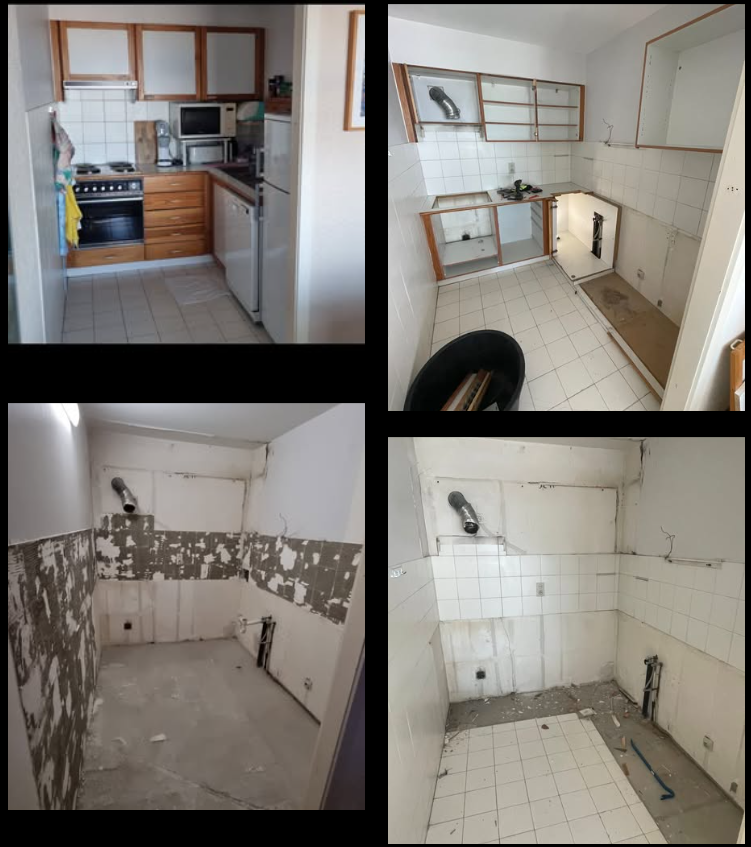 Afbraak keuken te Nieuwpoort.