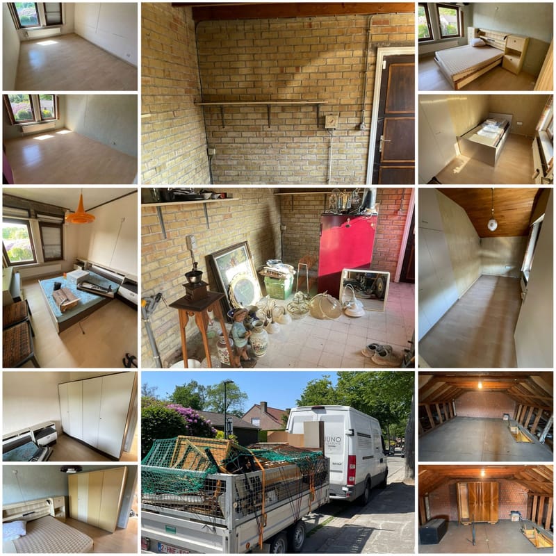 Leeghaling woning te Maldegem.