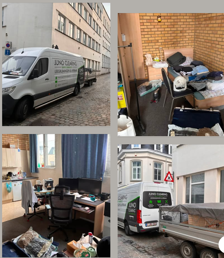 Opruiming van studio te Gent.