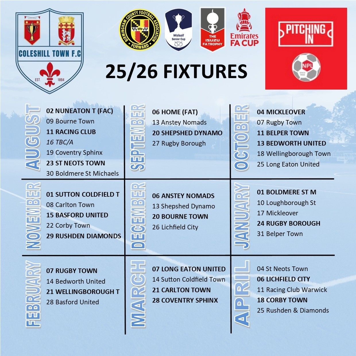 Fixture List