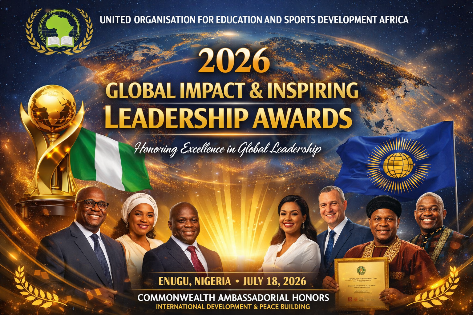 2026 GLOBAL IMPACT AND INSPIRING LEADERSHIP AWARDS: WINNERS ANNOUNCED