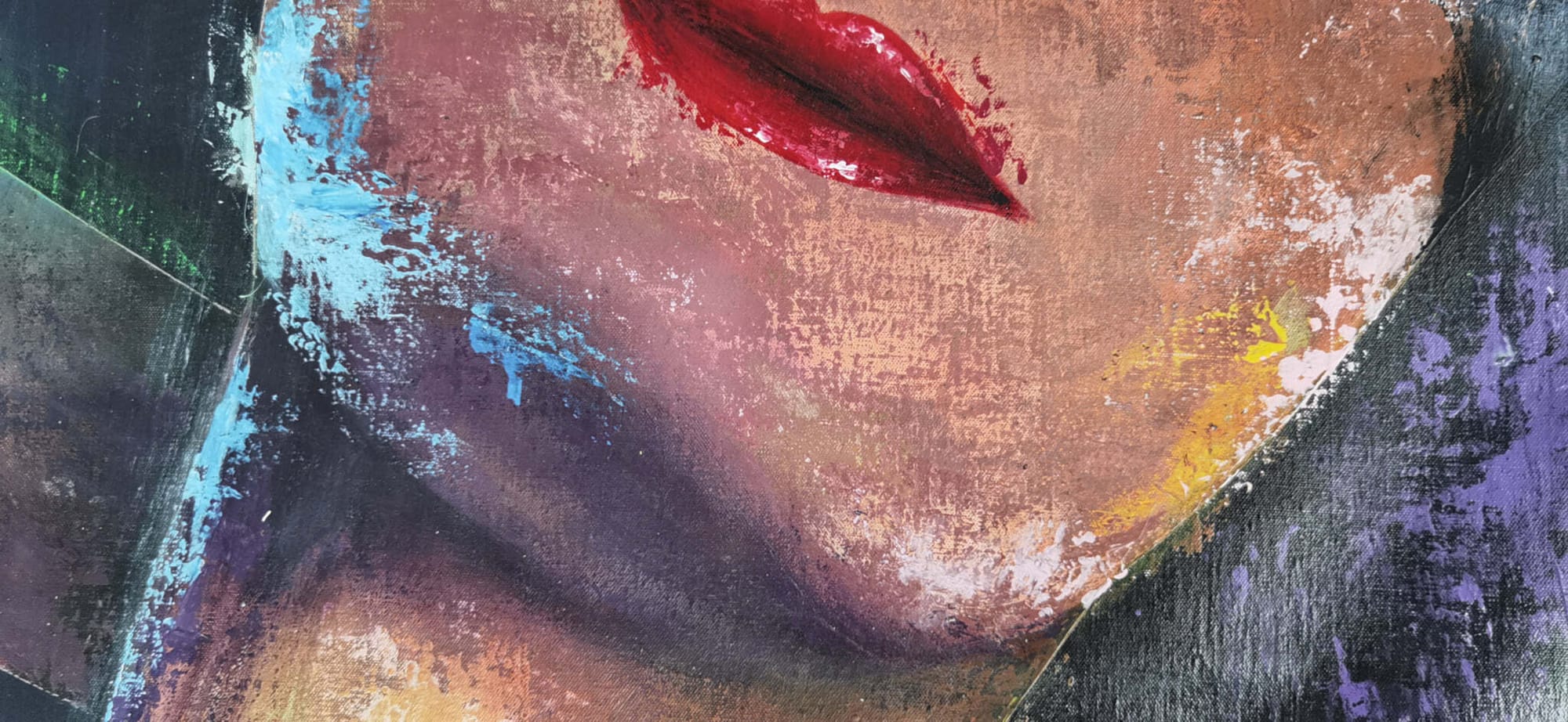 Nu à l'acrylique et au couteau