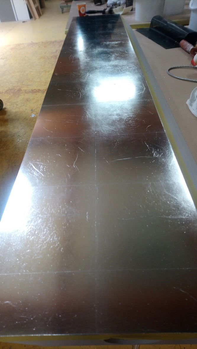 calpinage feuille d'aluminium