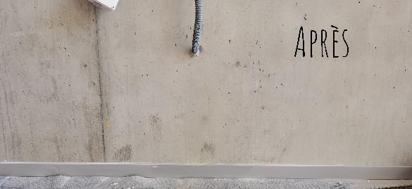 Raccord faux-béton