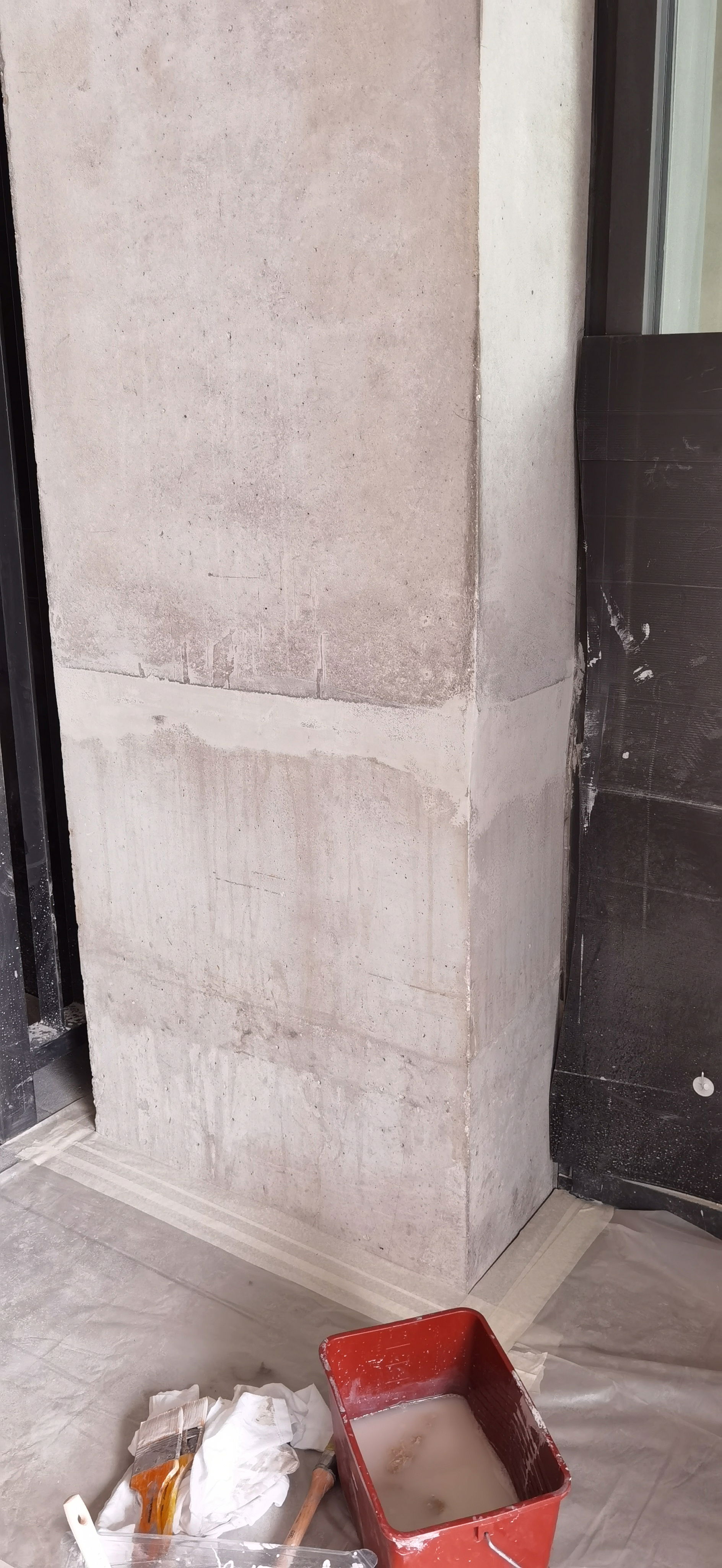 Raccord faux-béton