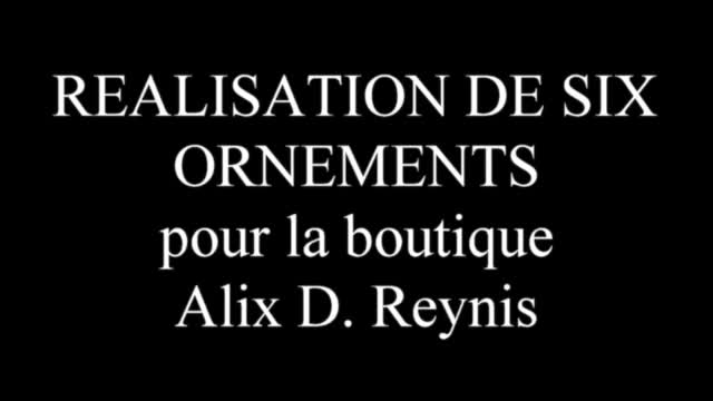 Réalisation des ornements