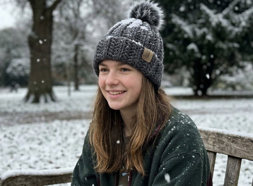 Black sparkle hat