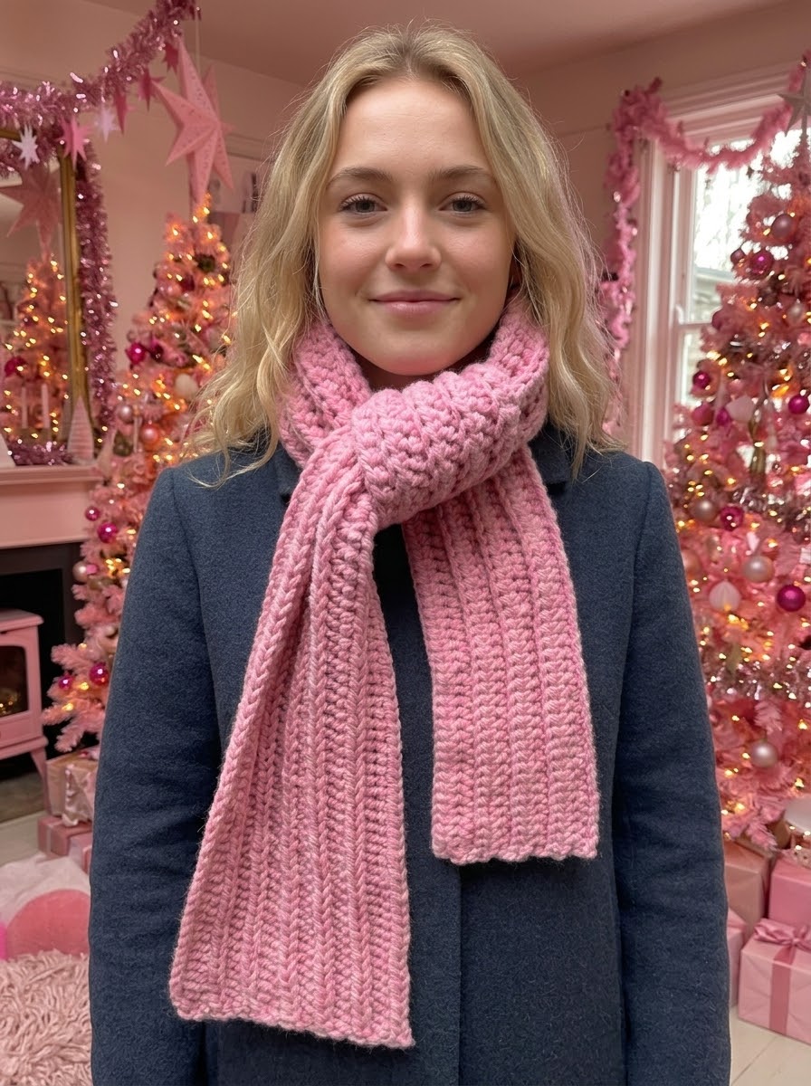 Heavy Pink Scarf