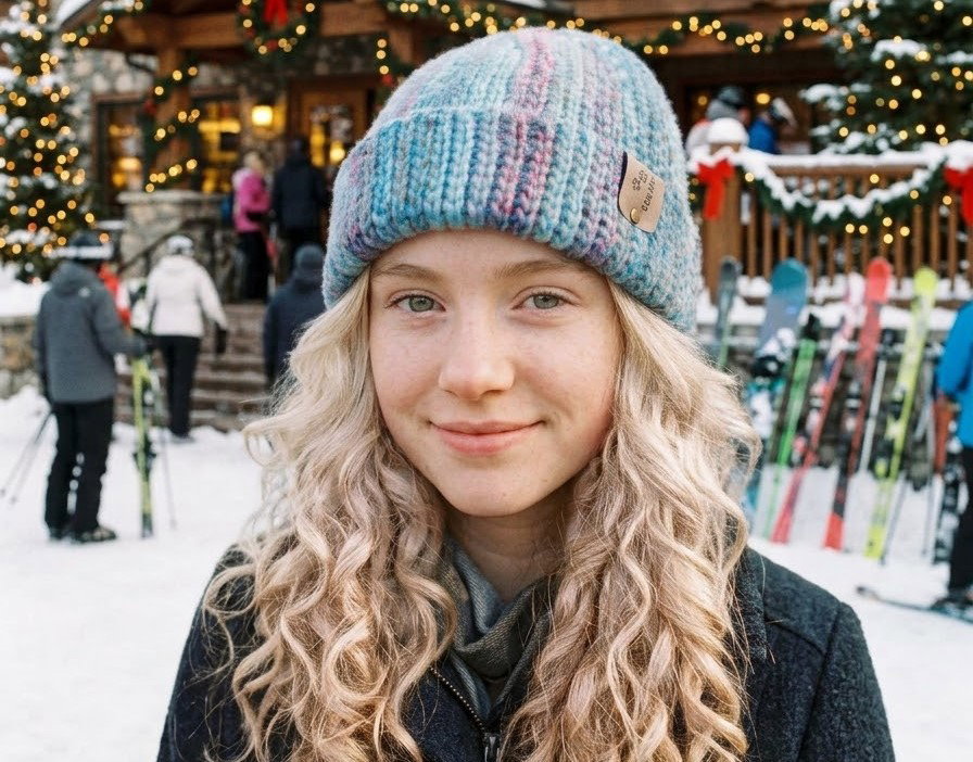 Sky Blue Pink Hat