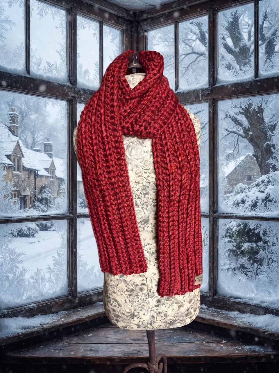 Christmas Scarf - Santa Red