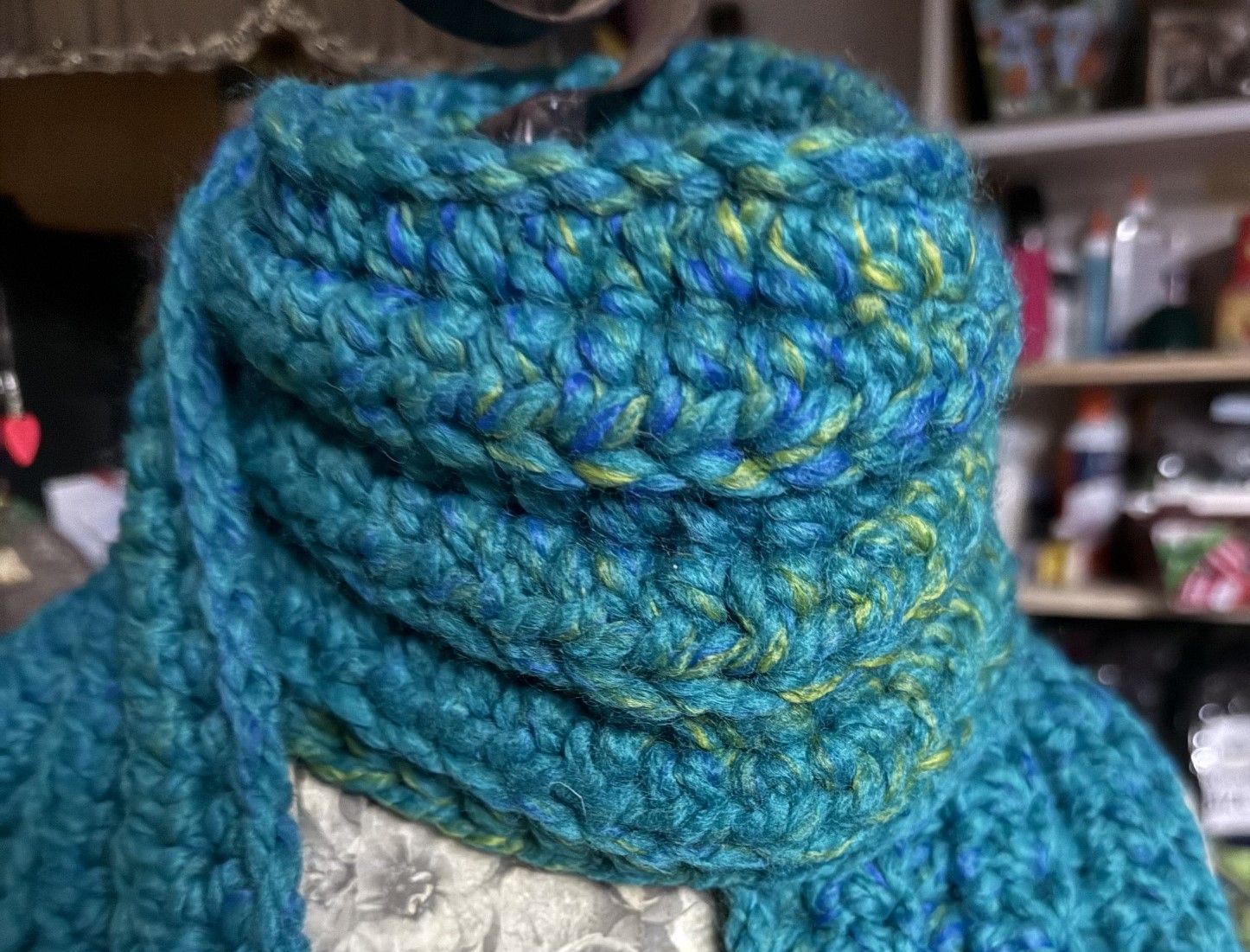 Snow Day - Turquoise Tweed
