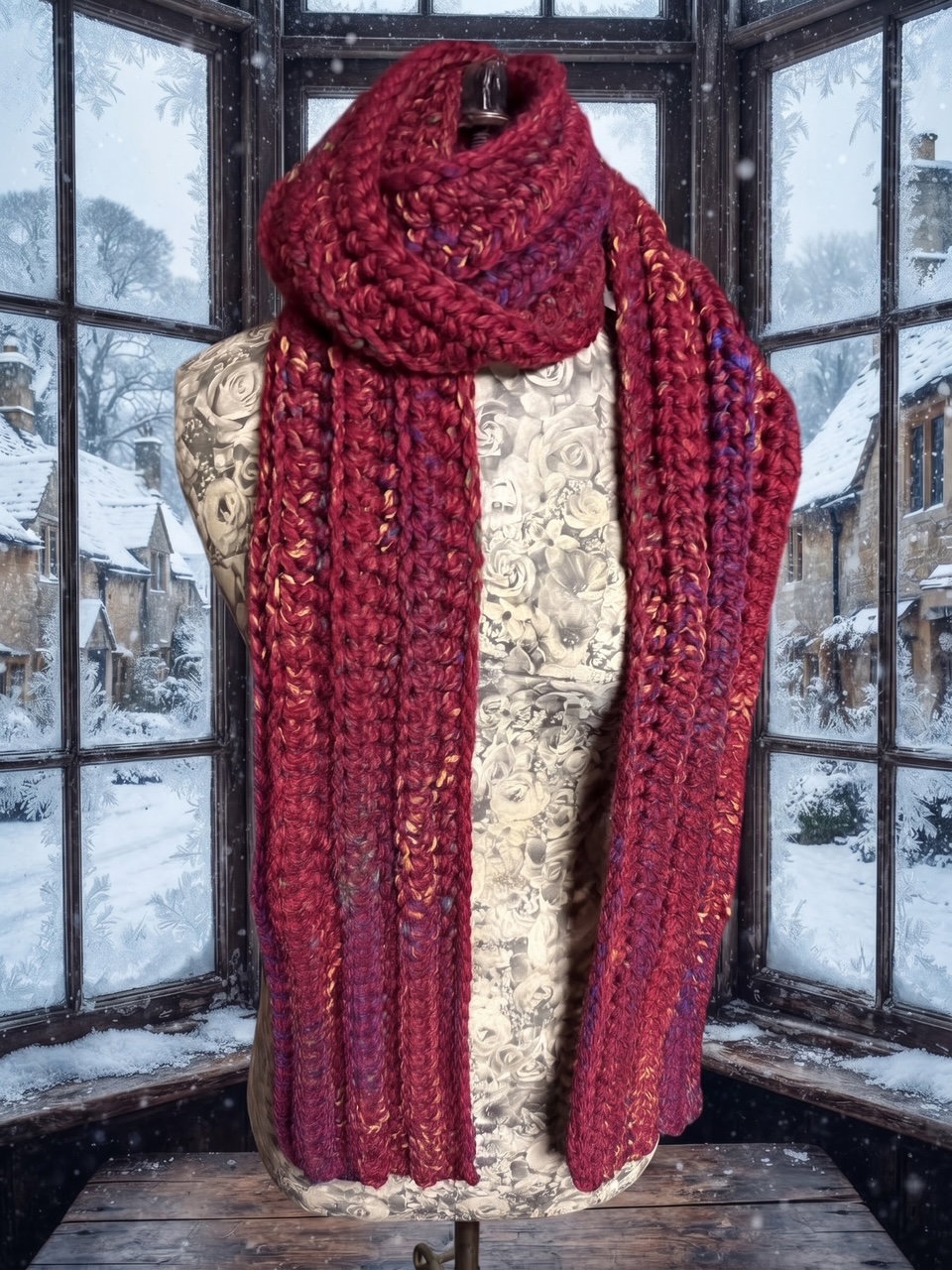 Snow Day Scarf - Campfire