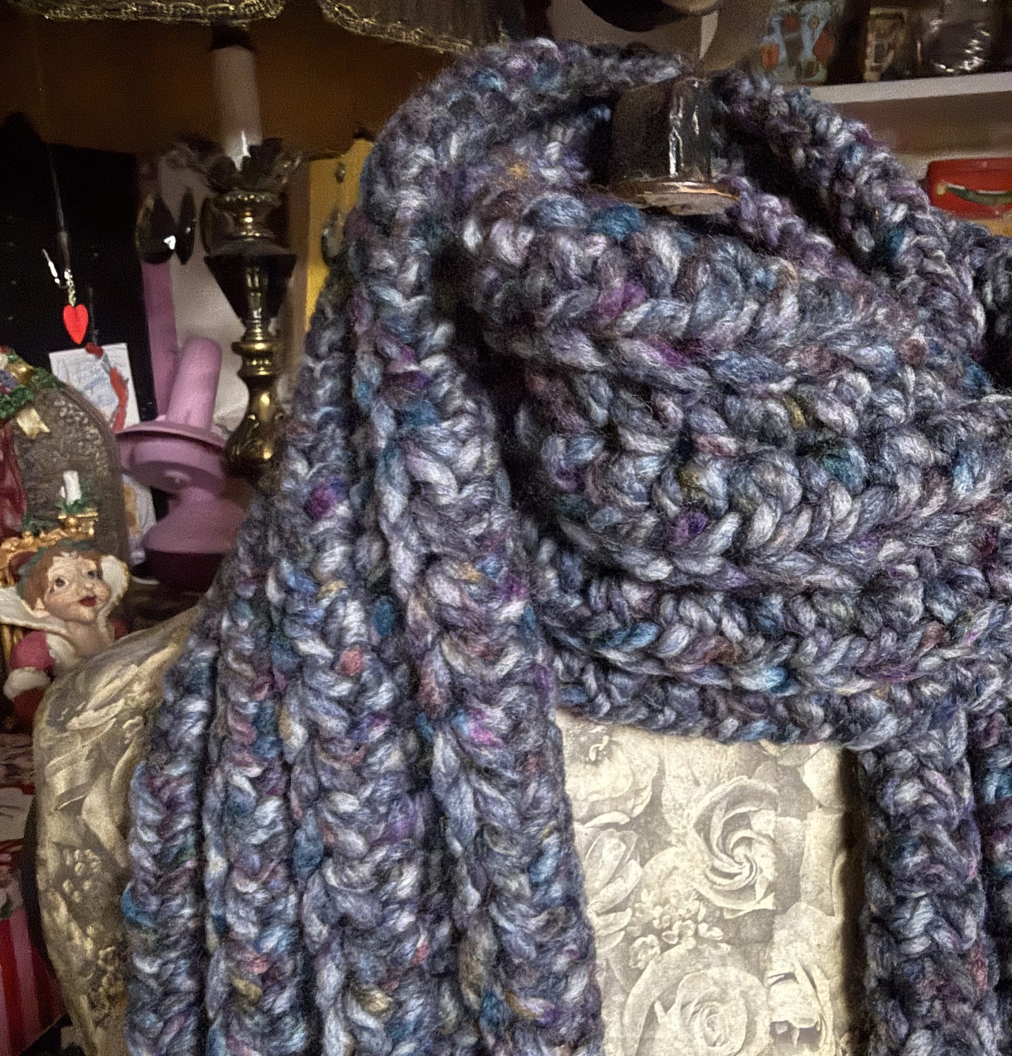 Snow Day Scarf -  Abalone