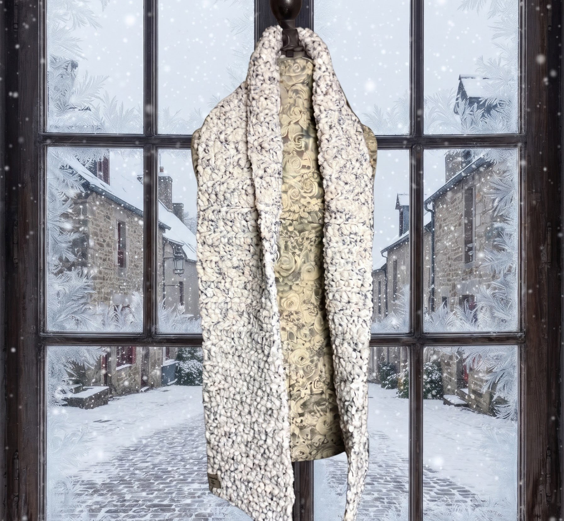 Hygge Scarf - Ivory Tweed