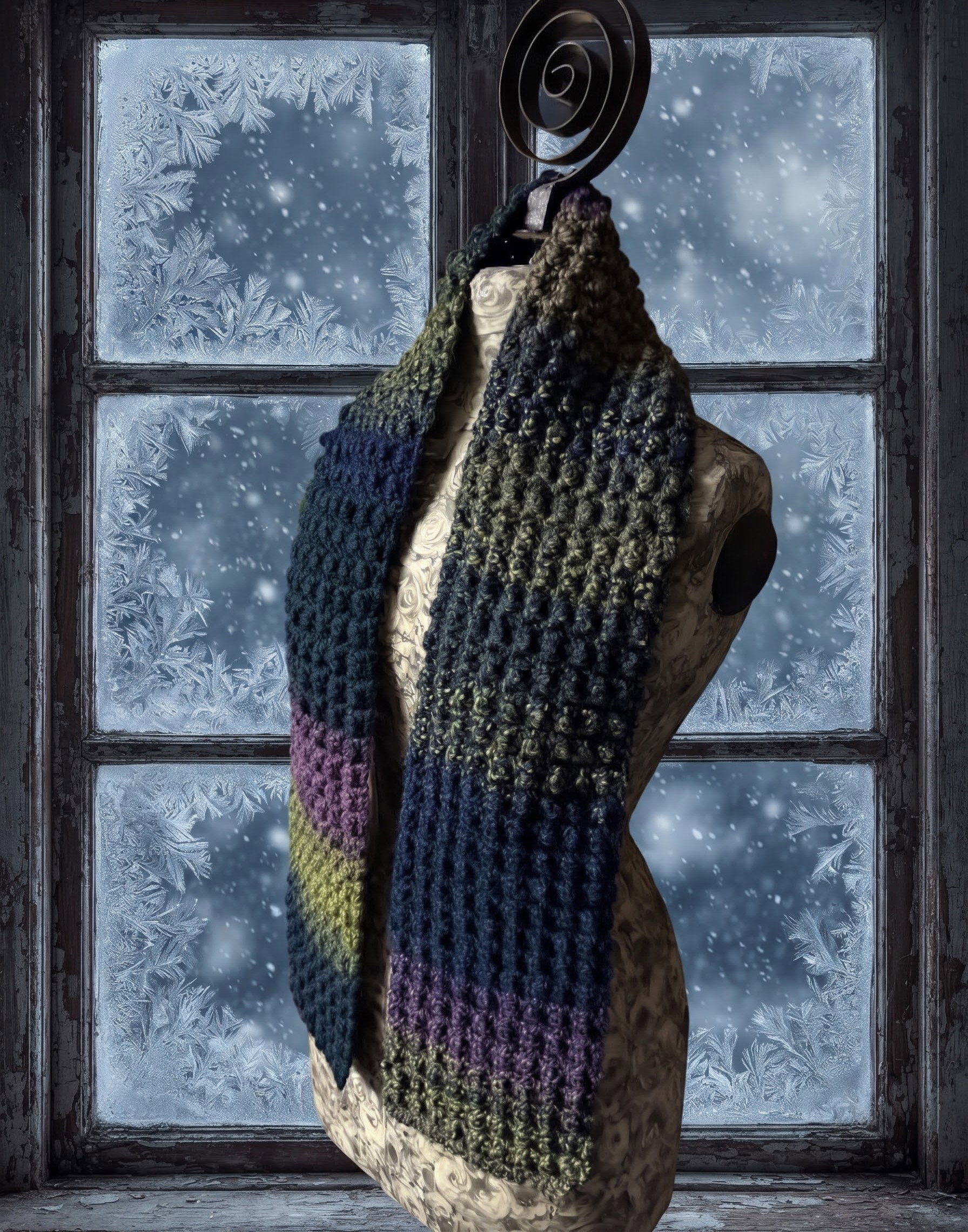 Bubble Tea Scarf - Blue Leapfrog