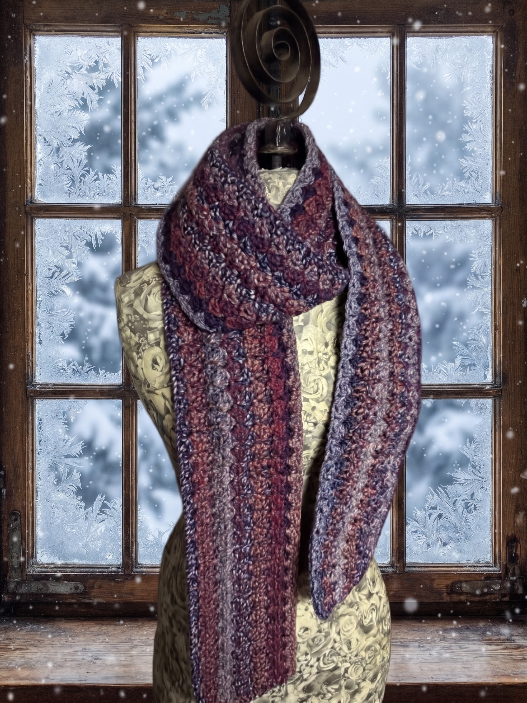 Pebbles Scarf - Blue Orange Sodalite