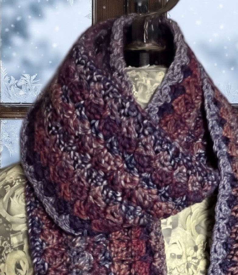 Pebbles Scarf - Blue Orange Sodalite