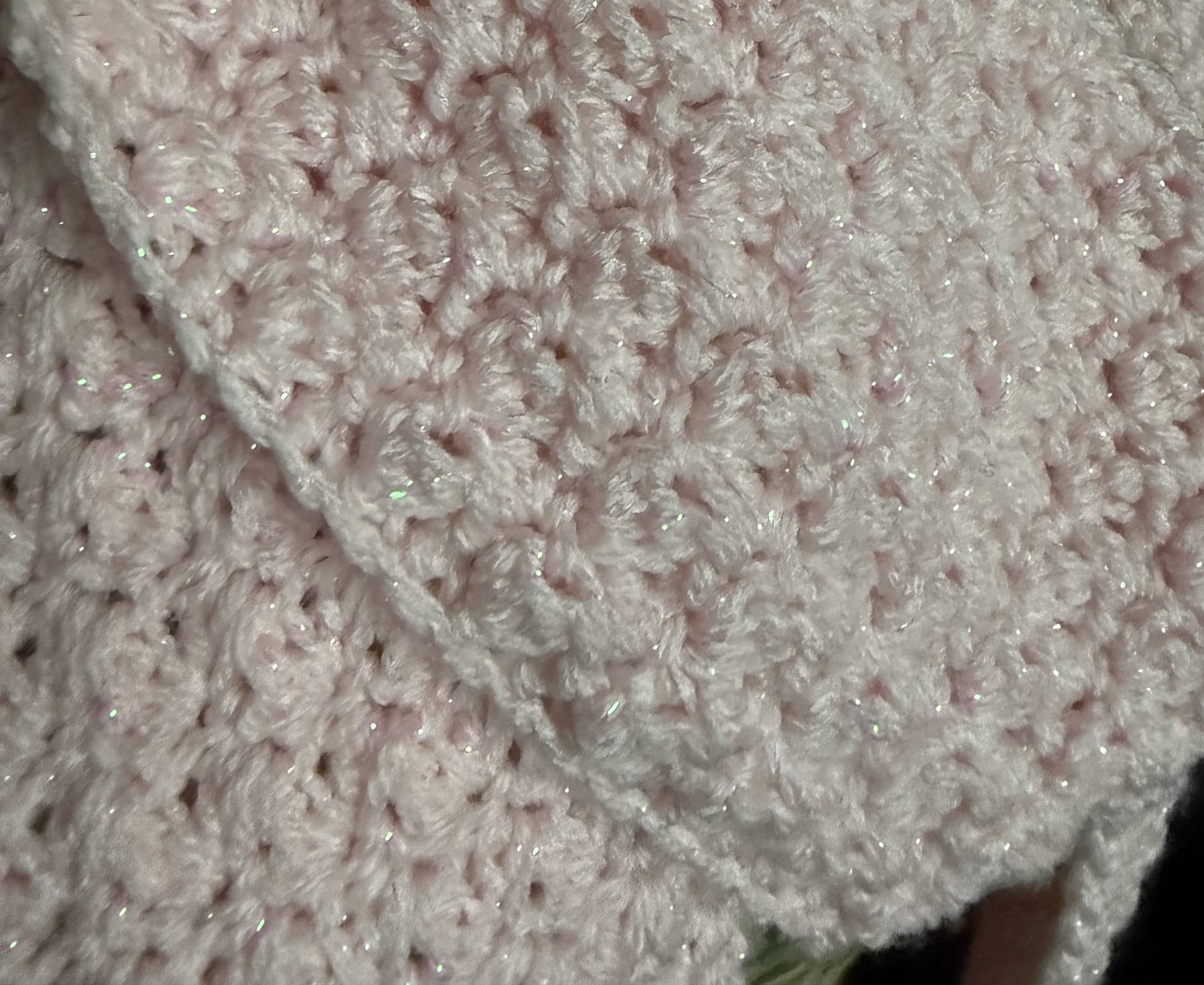 Pebbles Scarf - Pink Glitter