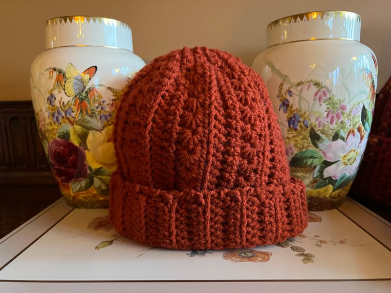 #14 Fancy Star Pattern - Rust (Click on image to enlarge)