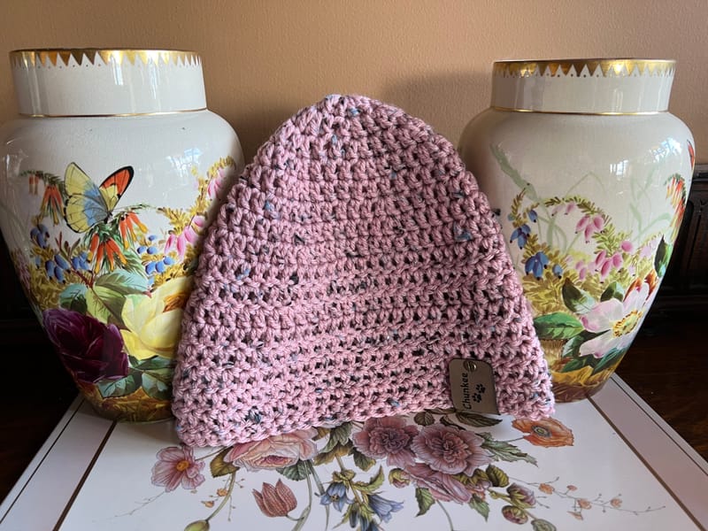 #27 - Lightweight Beanie - Dusty Rose (Click on image to enlarge)