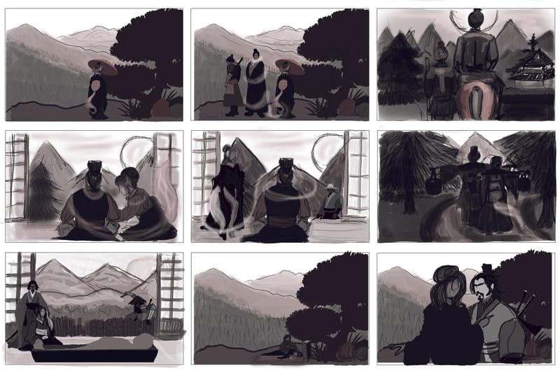 Storyboard, Modboard, Siluetts and Assets