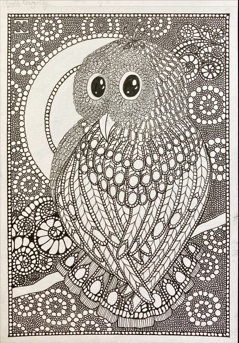 Tus és ceruza rajzok