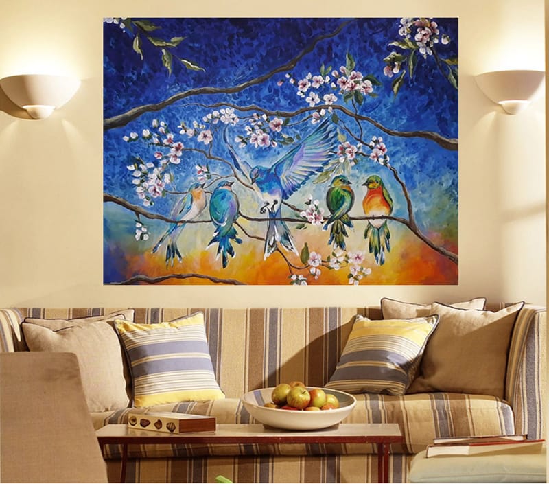 Akrill és vászon festmények