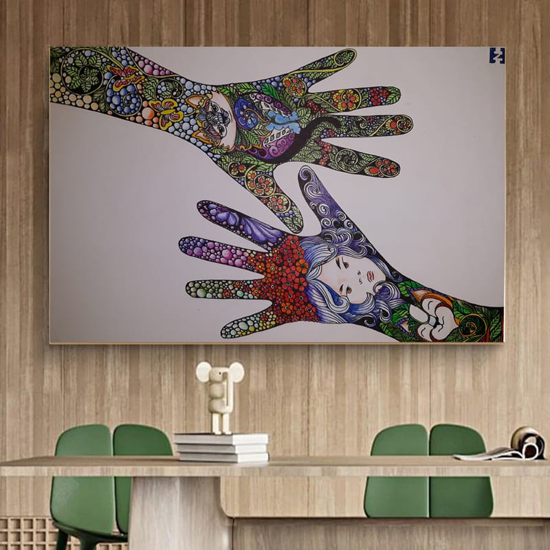 Akrill és vászon festmények